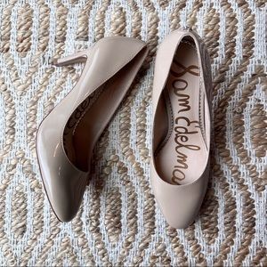 Sam Edelman Elise Patent Leather Pumps 3” Heels Round Toe Size 7.5